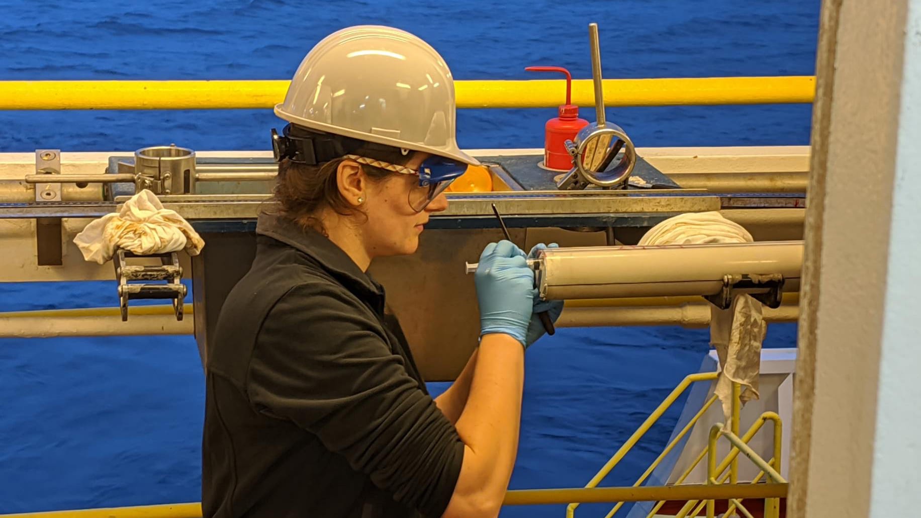 WHOI marine geochemist Ann Dunlea