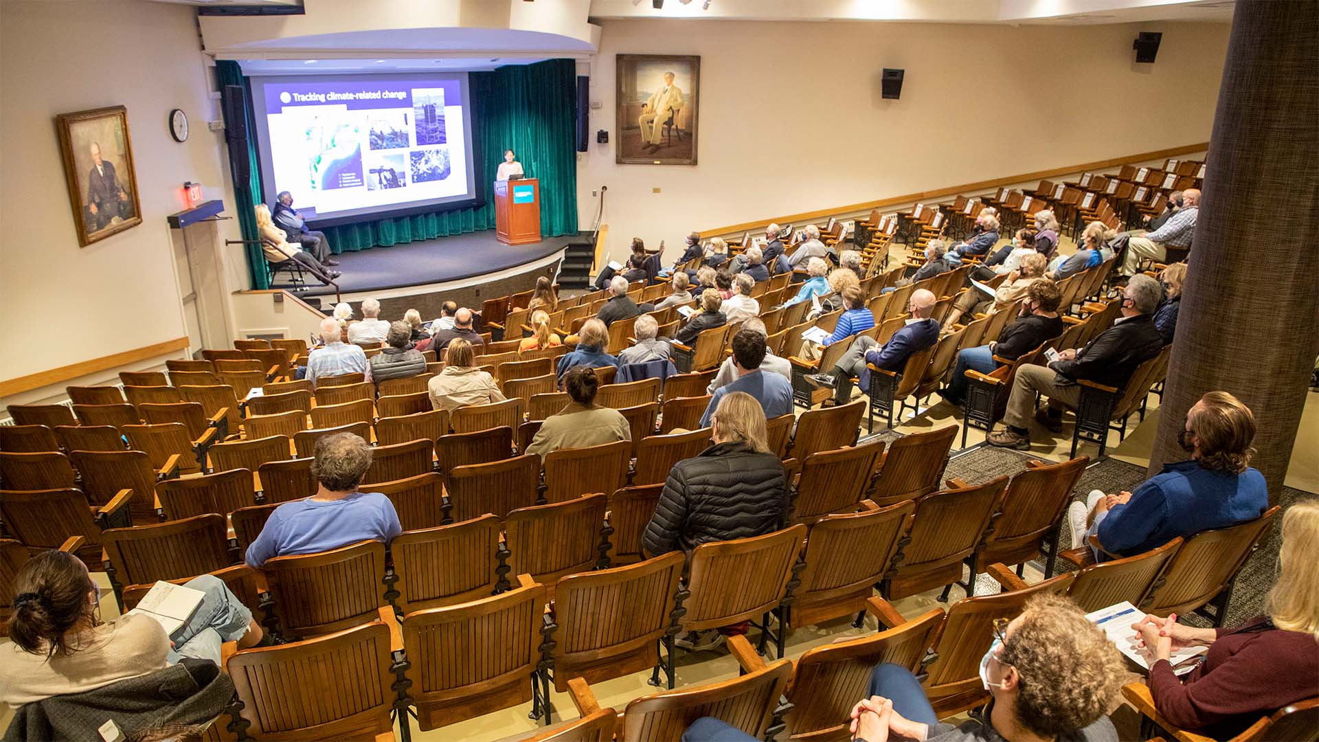 resilient woods hole The event’s in-person attendees are given staggered seating as an added precaution against COVID-19 transmission. (Jayne Doucette, © Woods Hole Oceanographic Institution)