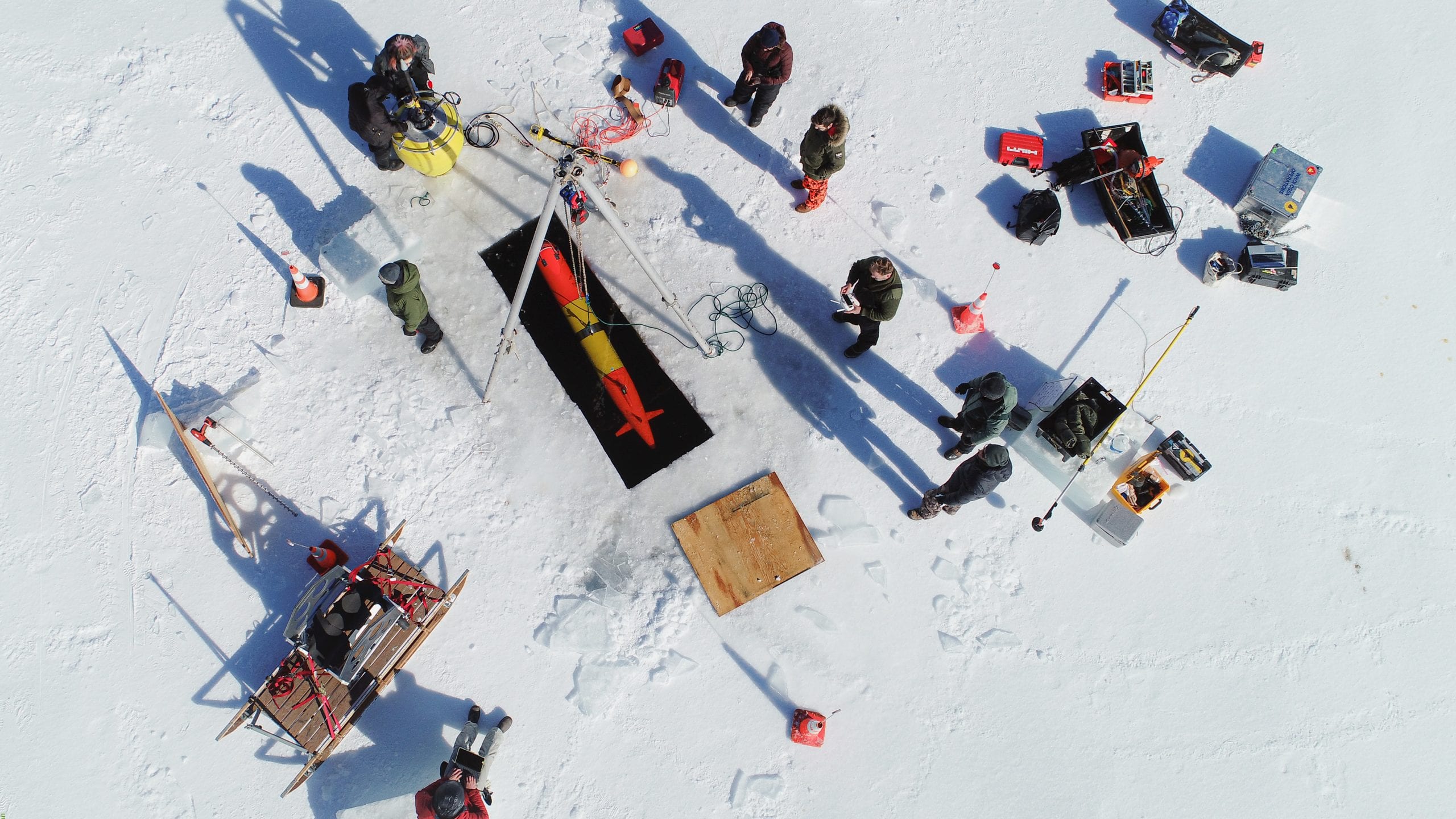 WHOI engineers test a long-range autonomous underwater vehicle