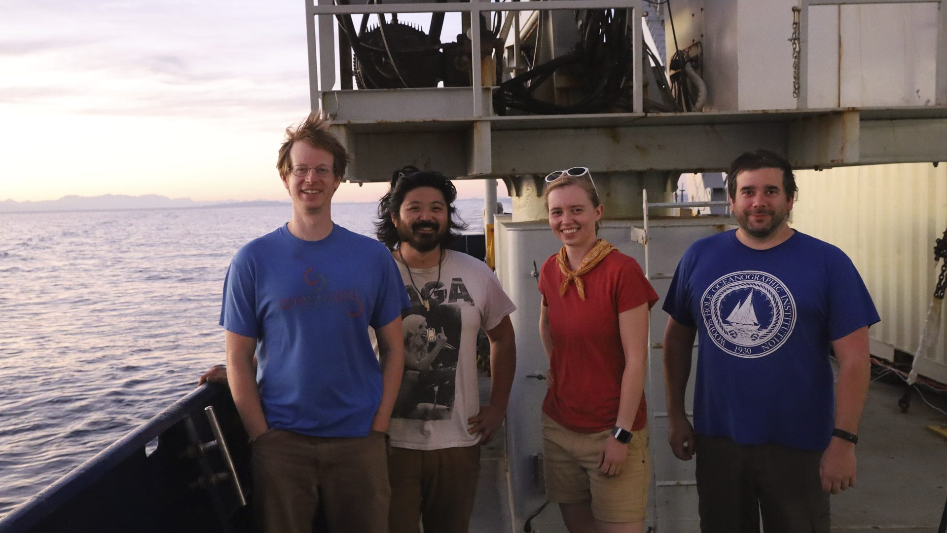 Sentry Team on ship deck during cruise to Gulf of California