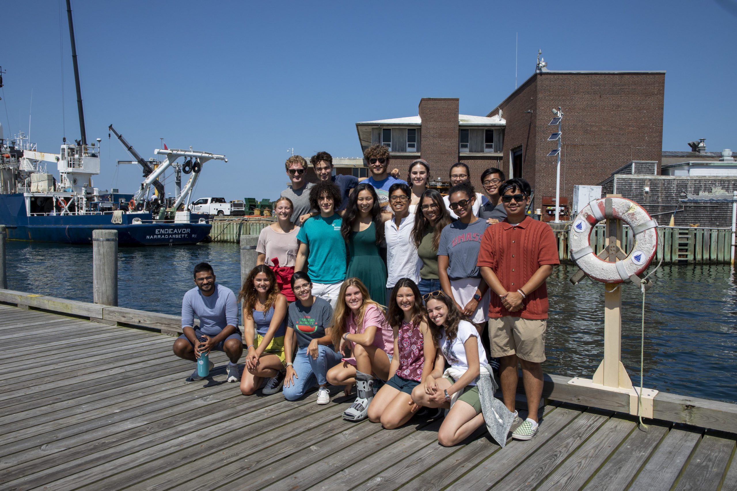 2022 Summer Student Fellows. We welcomed the program back fully in-person, giving students hands-on experience in a broad spectrum of ocean science research. (Jayne Doucette, Woods Hole Oceanographic)