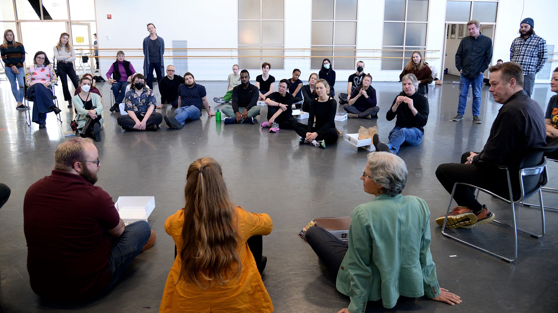 A creative team from the Boston Ballet visited WHOI in February, 2023.