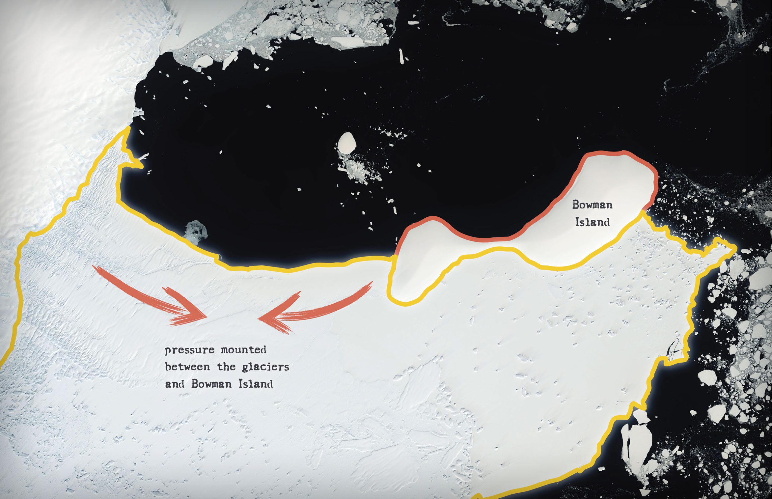 Conger Ice Shelf before the collapse