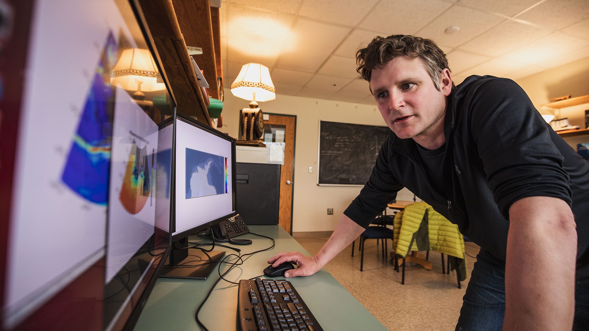 WHOI associate scientist Alan Condron uses computer models to better understand how Antarctica is changing,