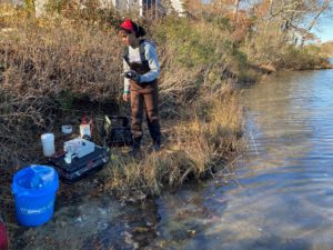 Scientist in Little Pond