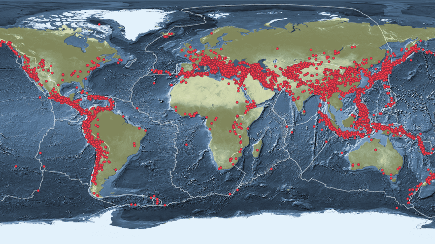 plate boundaries