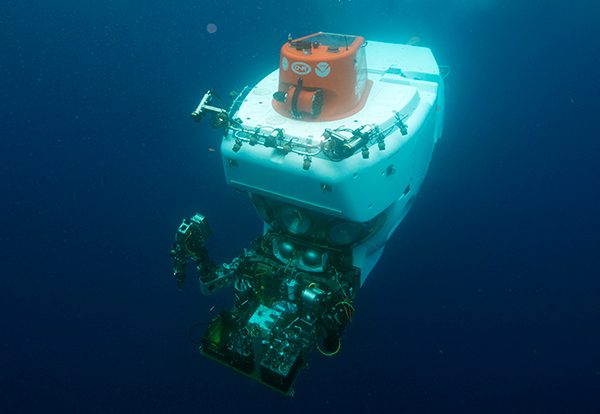 Alvin underwater