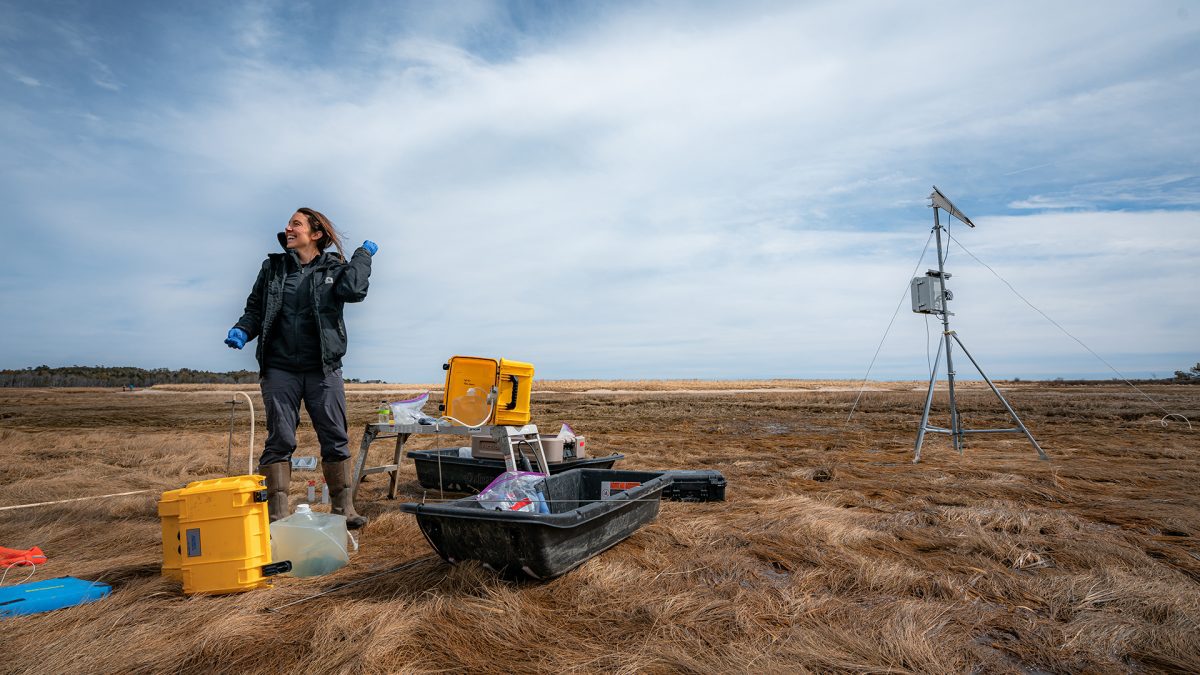 Julia Guimond (Photo by Brady Clarke © Woods Hole Oceanographic Institution.)