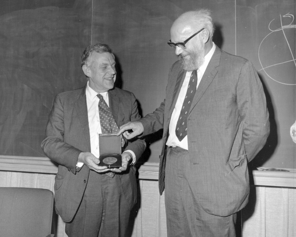 archives stommel-h3 Henry Stommel holding the Bigelow Medal.