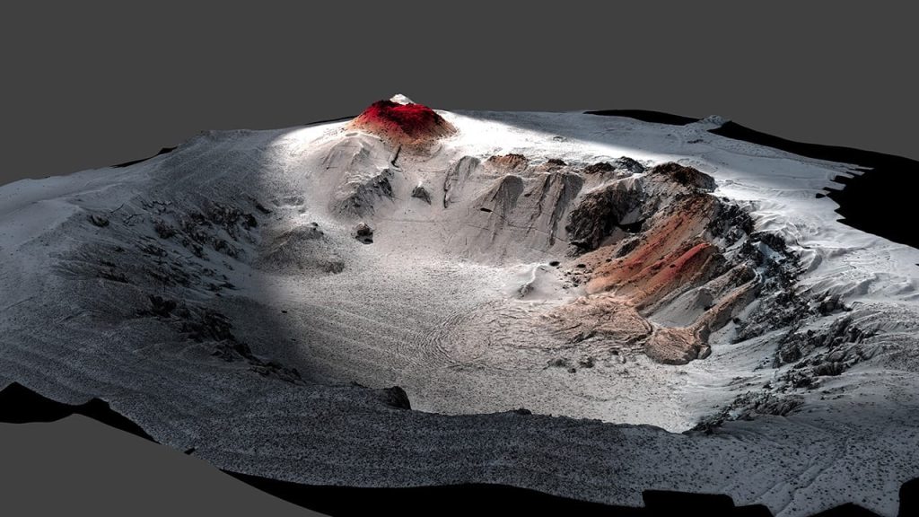 Topography of the Havre caldera. Credit: Rebecca Carey, University of Tasmania, Adam Soule, WHOI, © Woods Hole Oceanographic Institution