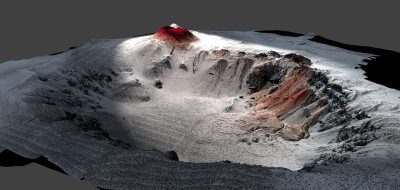 Topography of the Havre caldera. Credit: Rebecca Carey, University of Tasmania, Adam Soule, WHOI, © Woods Hole Oceanographic Institution