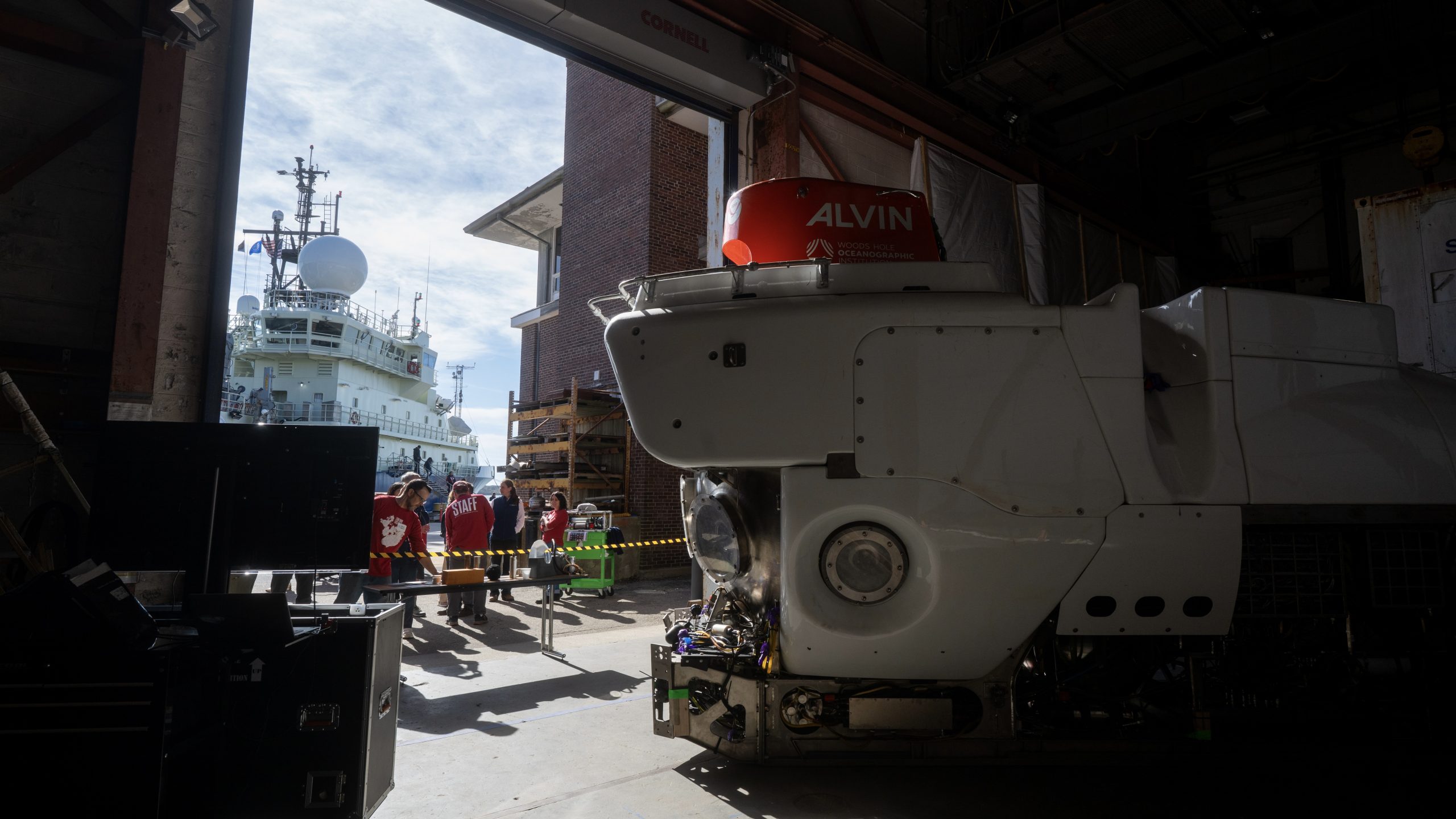 Alvin in the WHOI High Bay