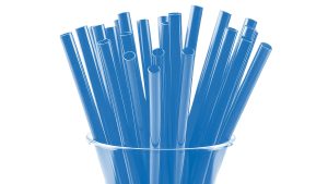 blue straws