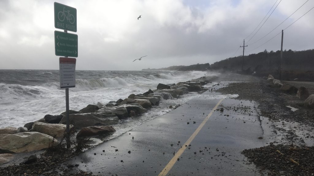 Impacts from flooding that occurred in Falmouth, Massachusetts on December 23, 2022. (Photo by Chris Piecuch)