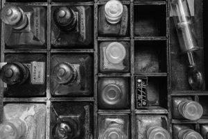 medicine bottles