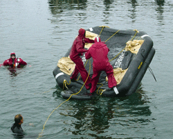 Life raft training