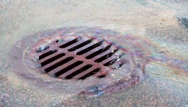 water going down the drain