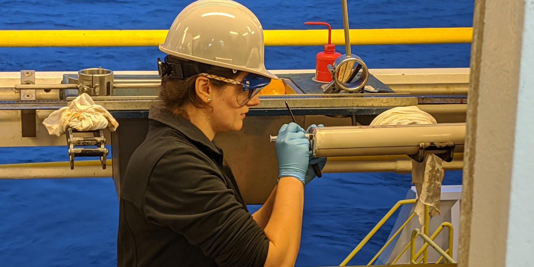 WHOI marine geochemist Ann Dunlea