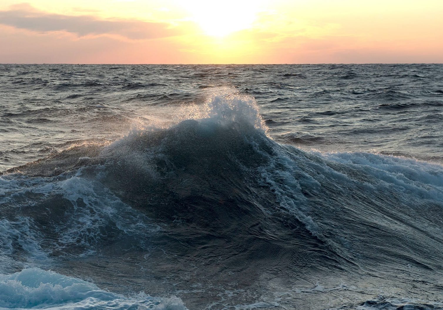 Surface waves forming in the Gulf of Mexico