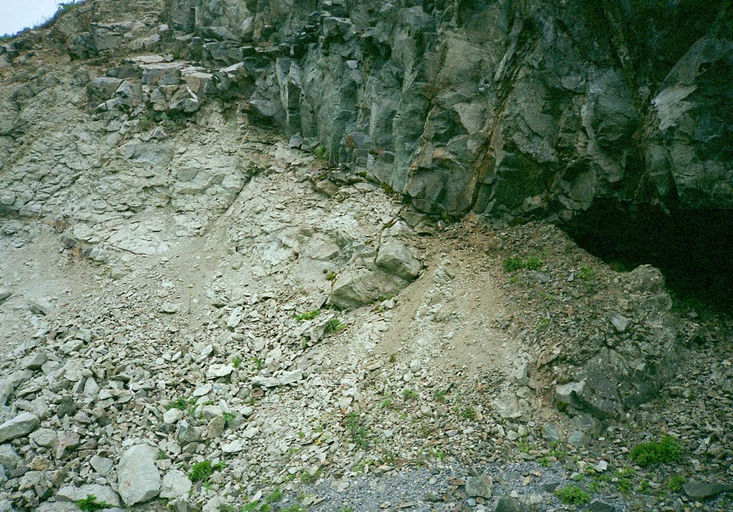 An example of erosion near the shoreline. Photo by Mary Carman ©Woods Hole Oceanographic Institution